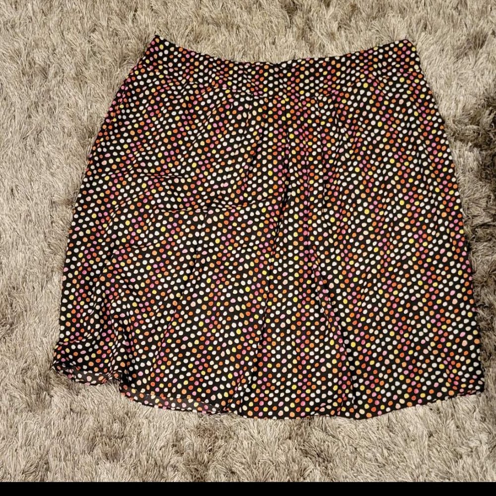 Kasper Women's Polka Dot Printed Pleated Skirt